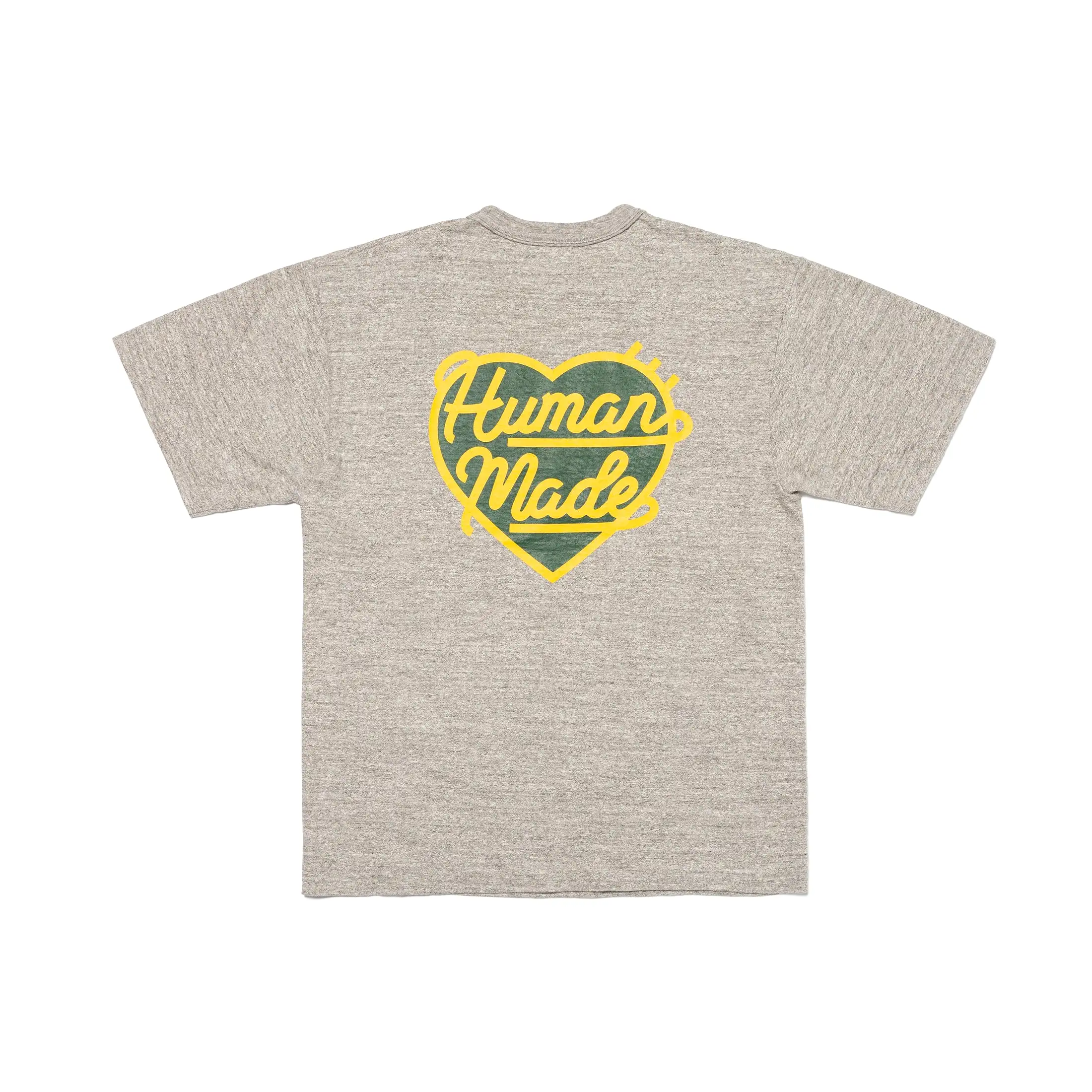 Human Made Green Heart Badge Tee Heather