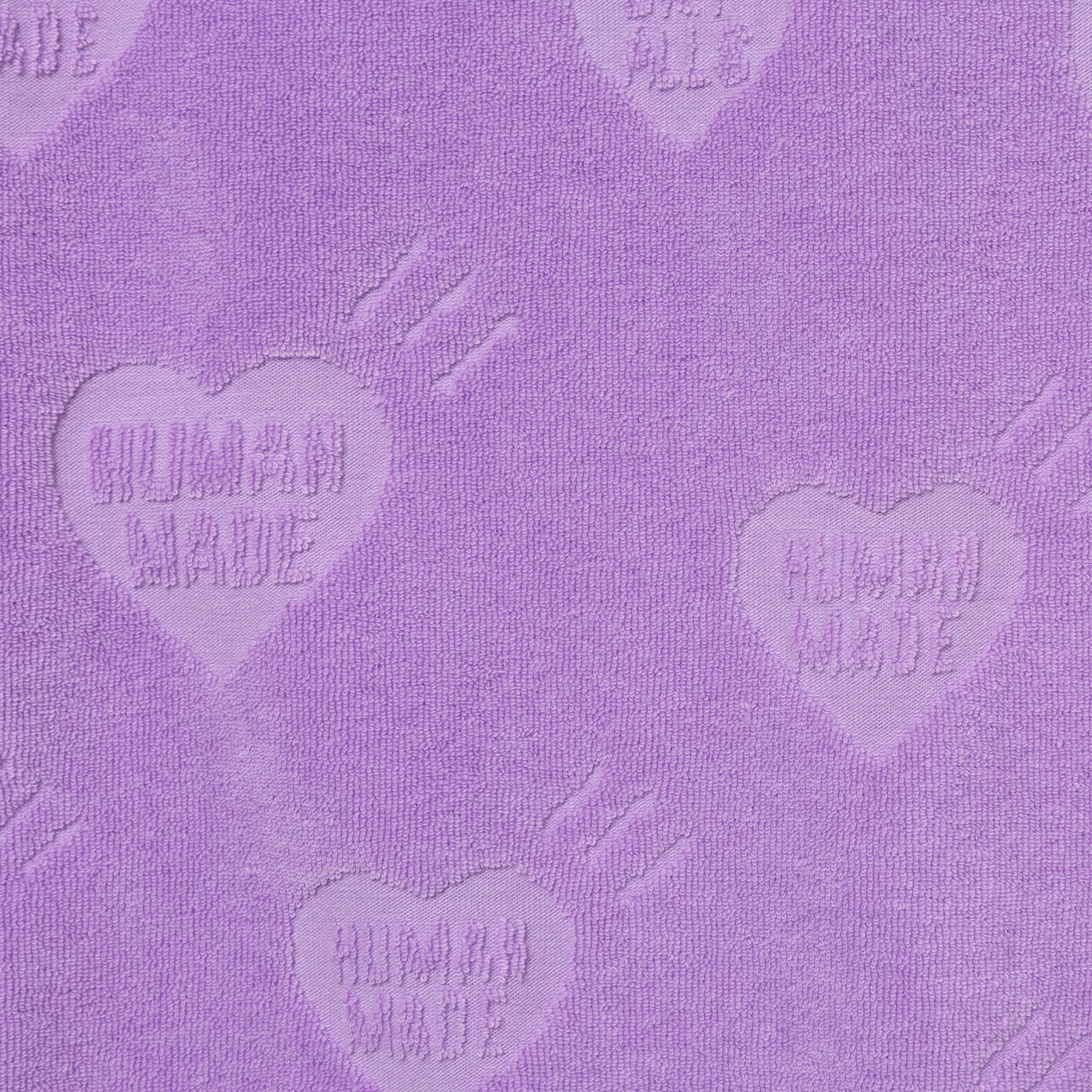 HUMAN MADE HEART PILE T-SHIRT - PURPLE