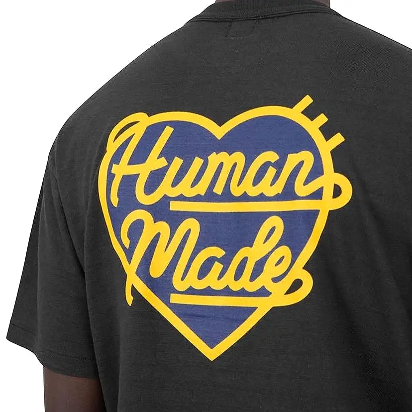 Human Made Navy Heart Badge Tee Black