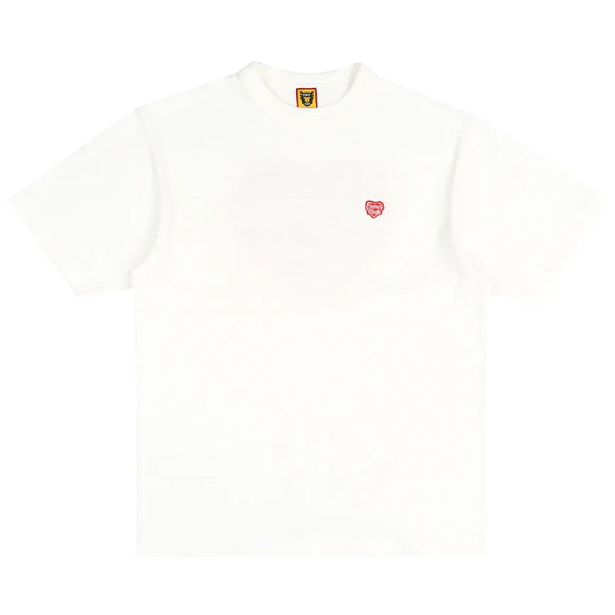 Human Made Red Heart Badge Tee White