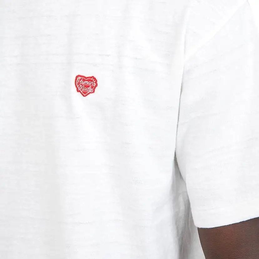 Human Made Red Heart Badge Tee White