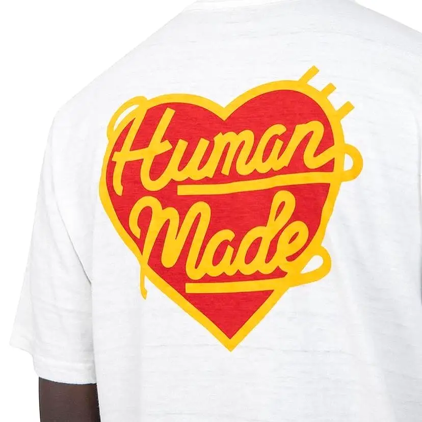 Human Made Red Heart Badge Tee White