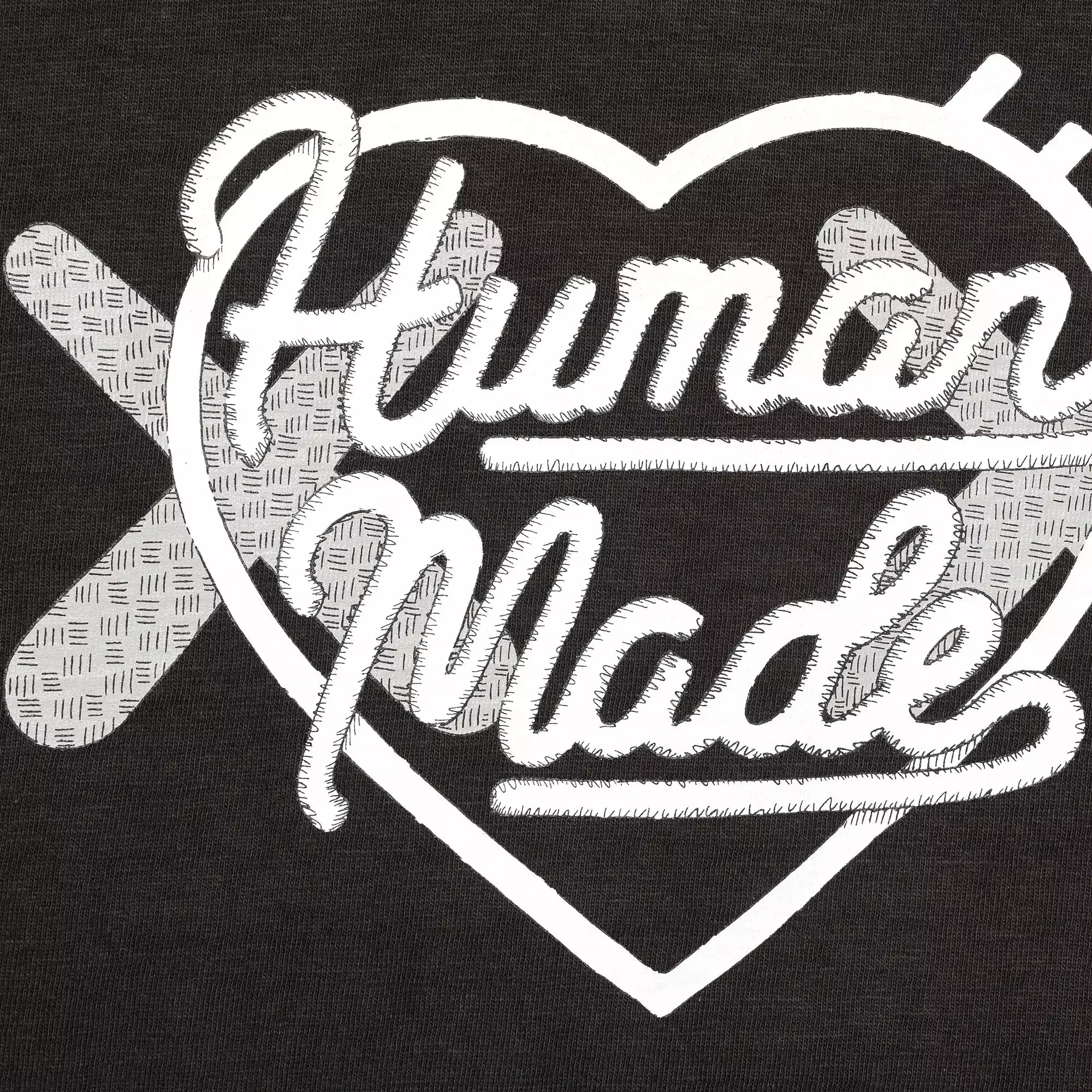 Human Made X KAWS Logo Tee Black