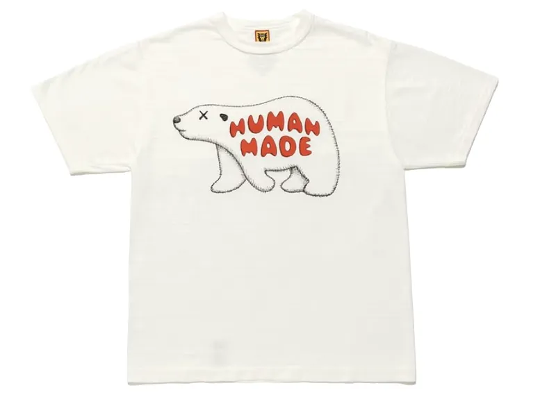 KAWS x Human Made #7 Tee White