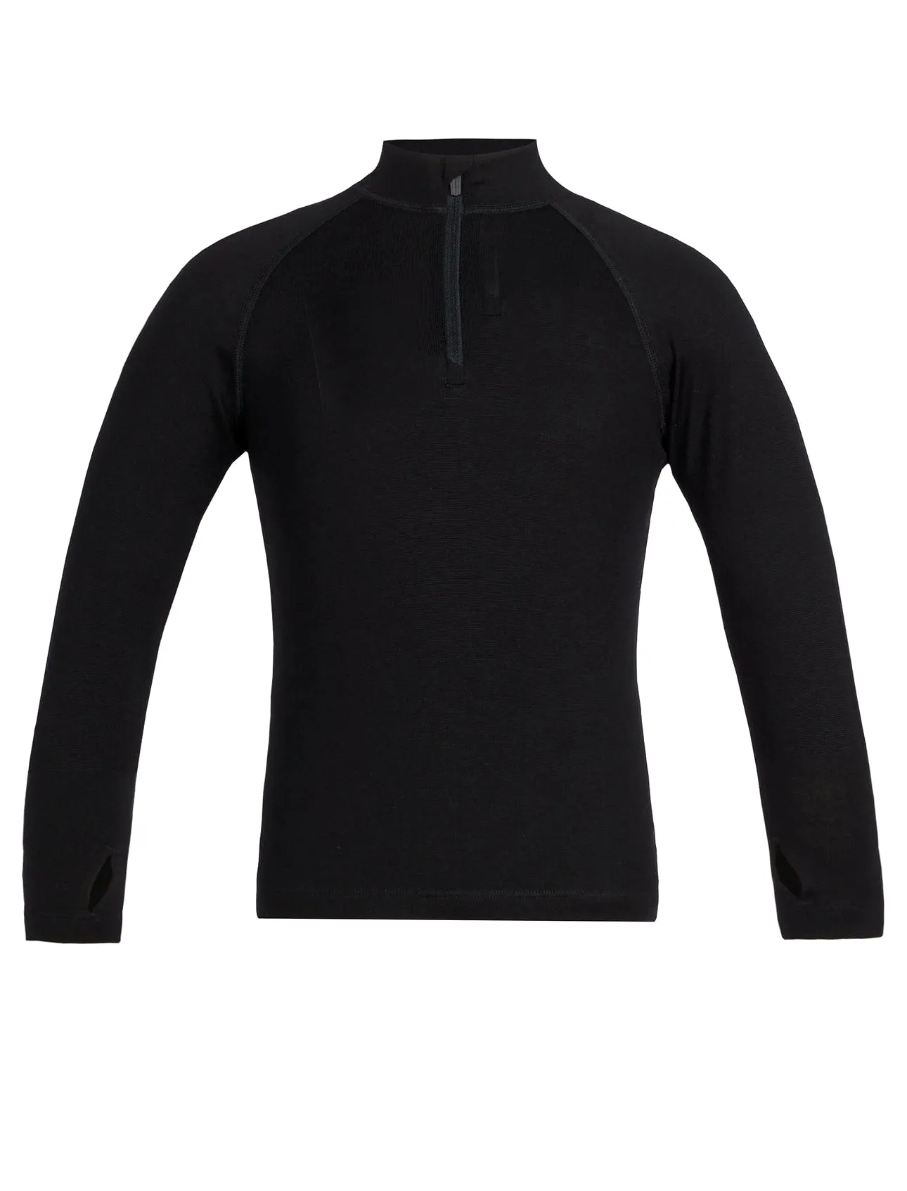 Kids 260 Tech LS Half Zip 6-12 Years - Black