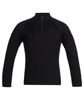 Kids 260 Tech LS Half Zip 6-12 Years - Black