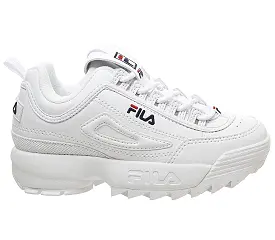 Kids Fila Disruptor Ii Kids White Fila Navy Fila Red Uk Size 10 Youth