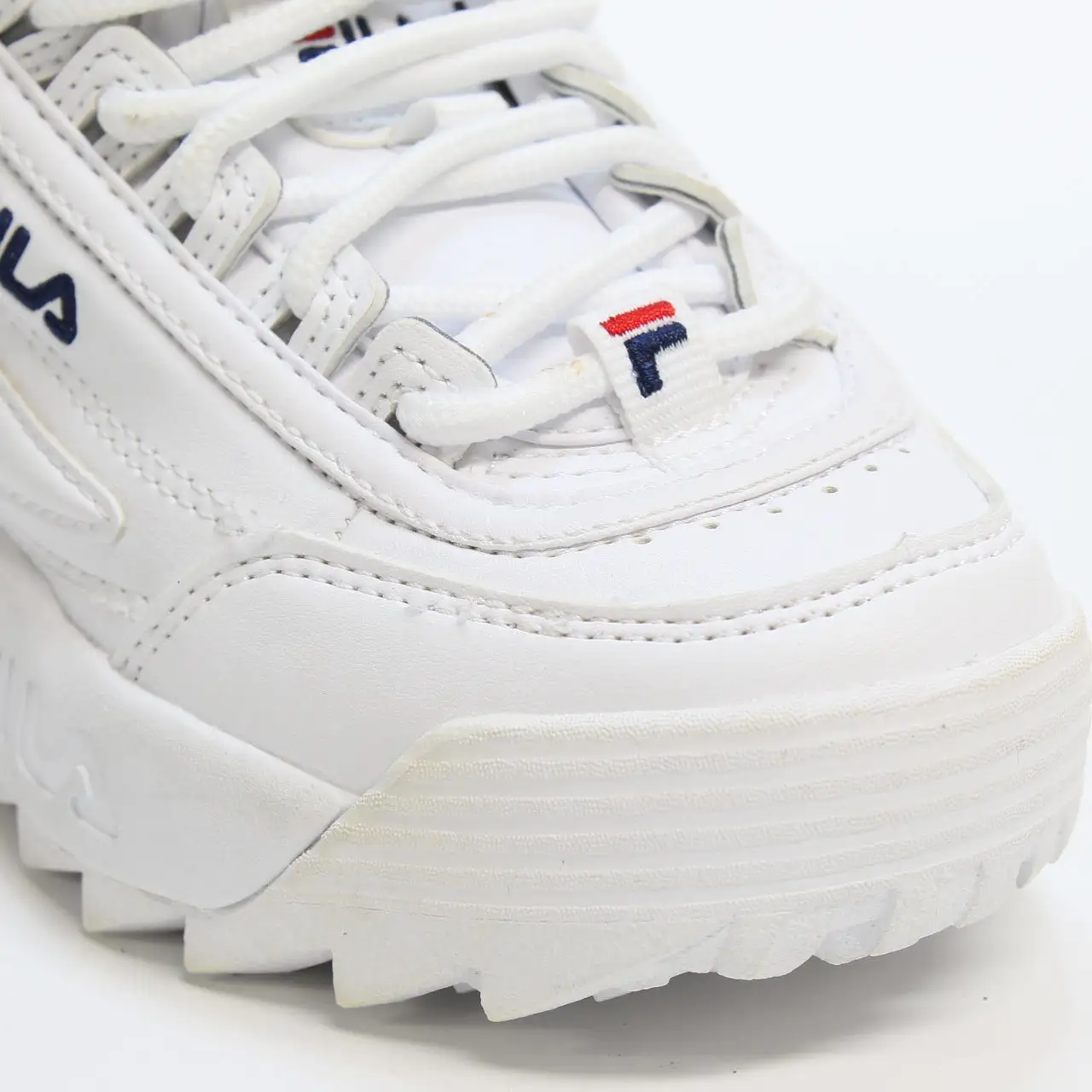 Kids Fila Disruptor Ii Kids White Fila Navy Fila Red Uk Size 10 Youth