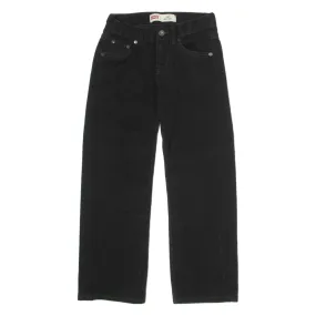 LEVI'S 550 Boys Jeans Black Relaxed Straight Charcoal Wash W25 L25