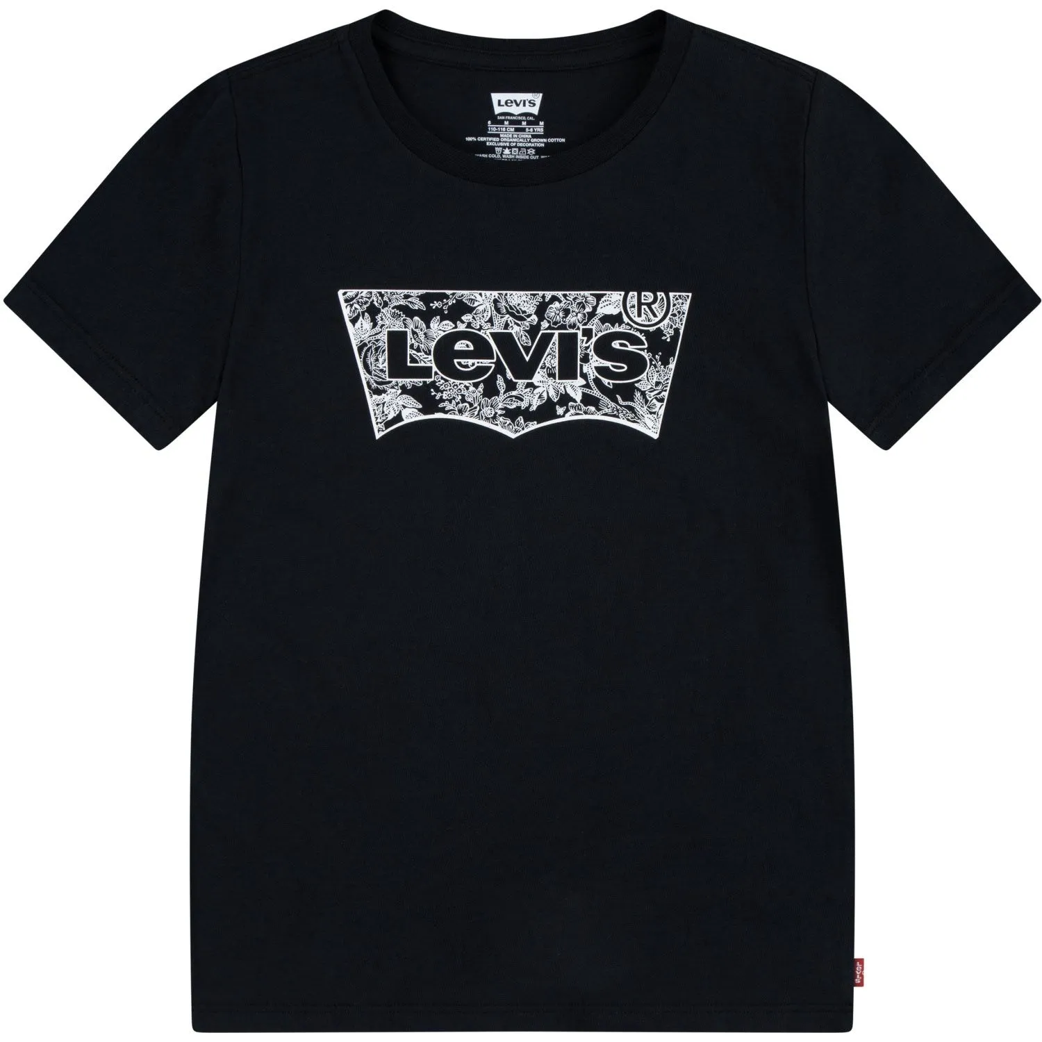 Levi's BLACK Floral Batwing Tee