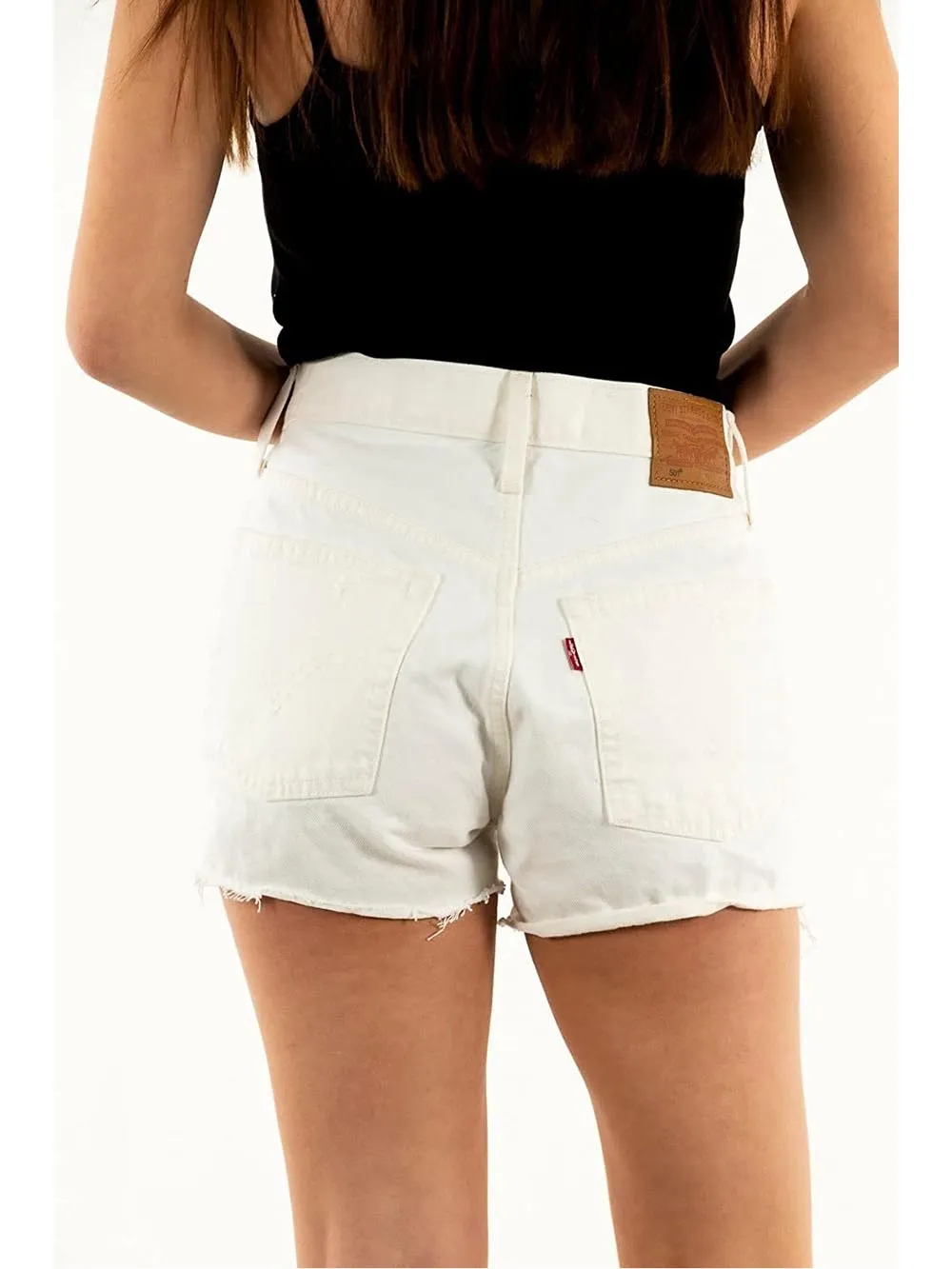 Levi's Short Donna 501 Original Short 56327 Bianco