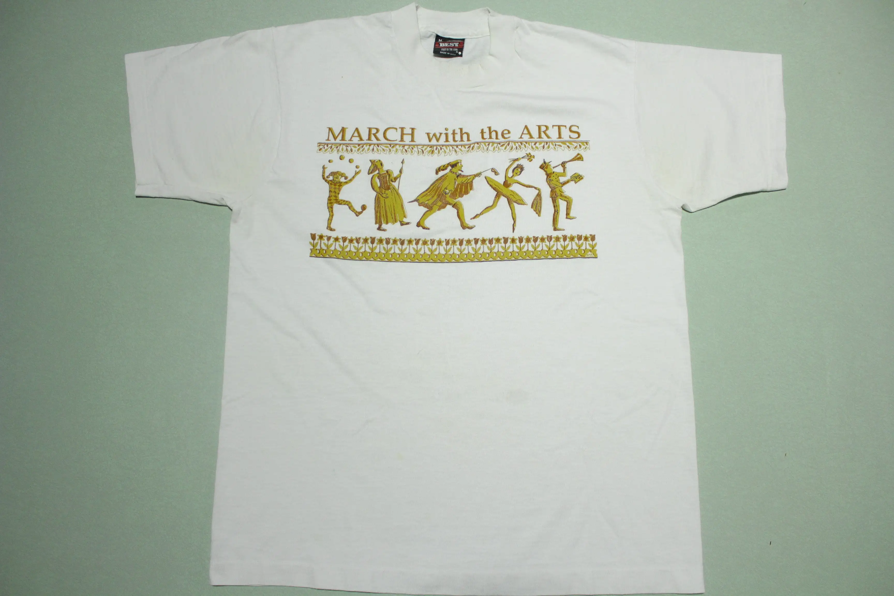 March With The Arts Vintage Best Fruit of the Loom Made in USA 90's Single Stitch T-Shirt