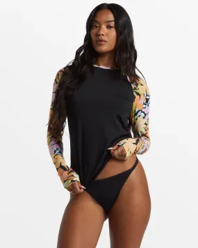 Mas Aloha Long Sleeve Rashguard - Black Pebble