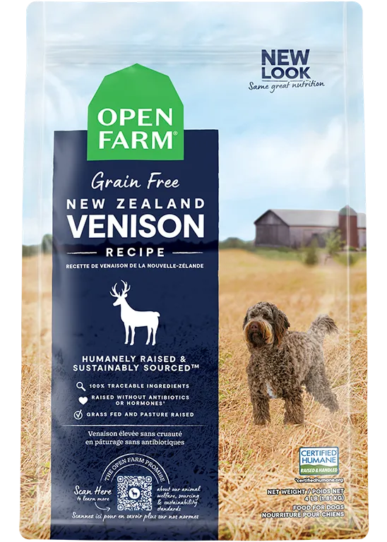 Open Farm Grain-Free: New Zealand Venison Recipe