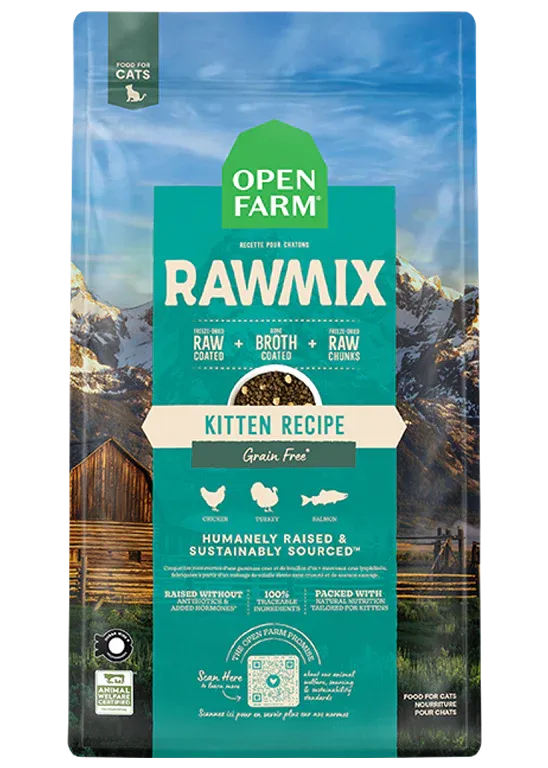 Open Farm Kitten Grain-Free Rawmix Recipe - 2.25LB