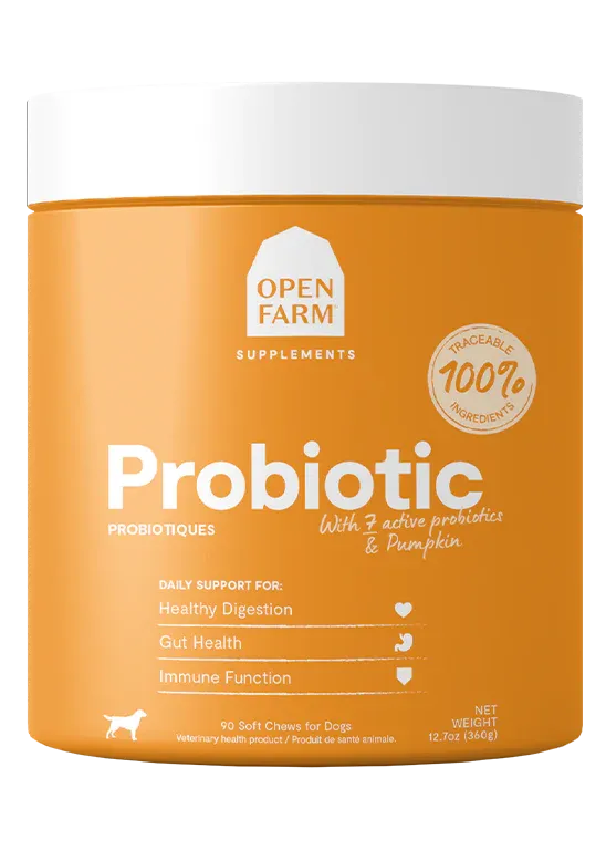 Open Farm Probiotic Supplement Chews for Dogs