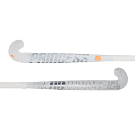 Princess No Excuses LTD P1 Mid Bow Hockey Stick 2024 - White/Silver