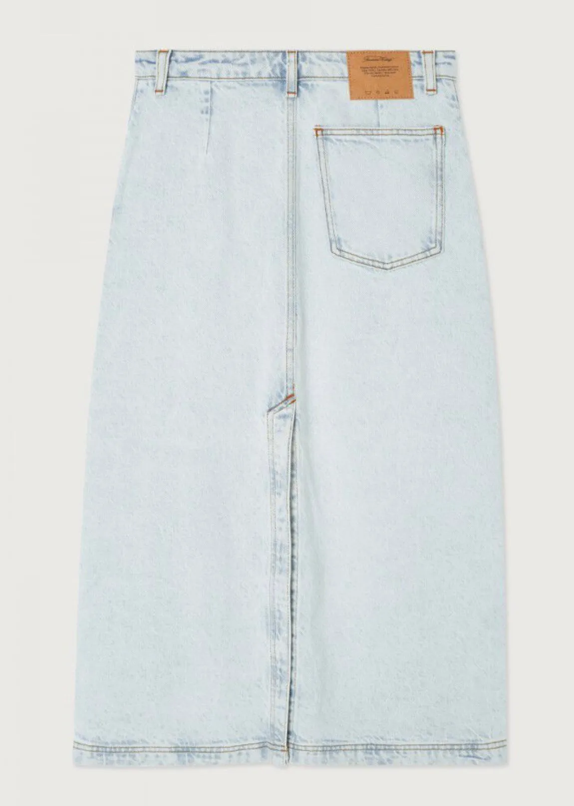 Sacs of Ashbourne   American Vintage Joybird Denim Skirt Winter Bleached