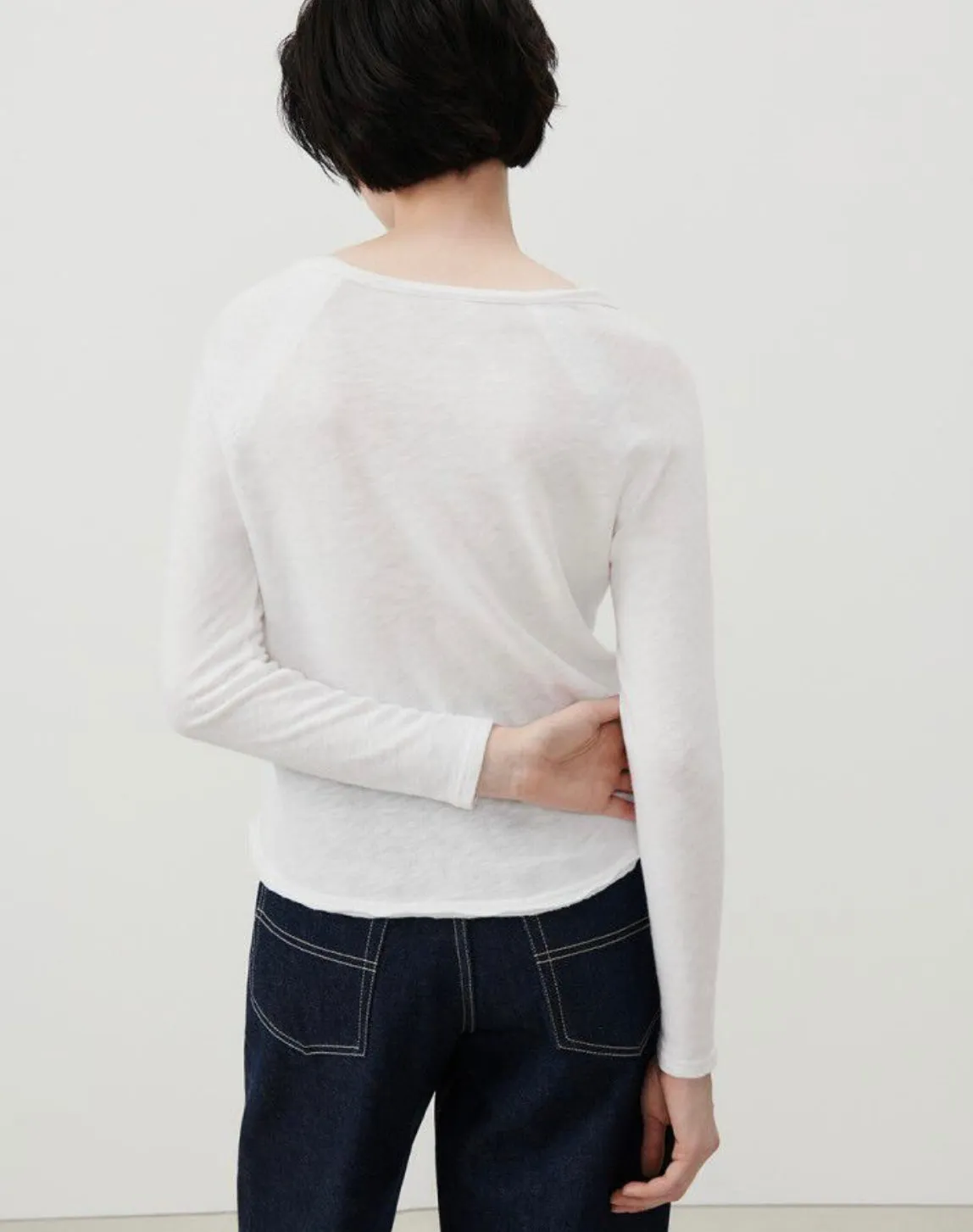 Sacs of Ashbourne   American Vintage Sonoma long sleeve top -White