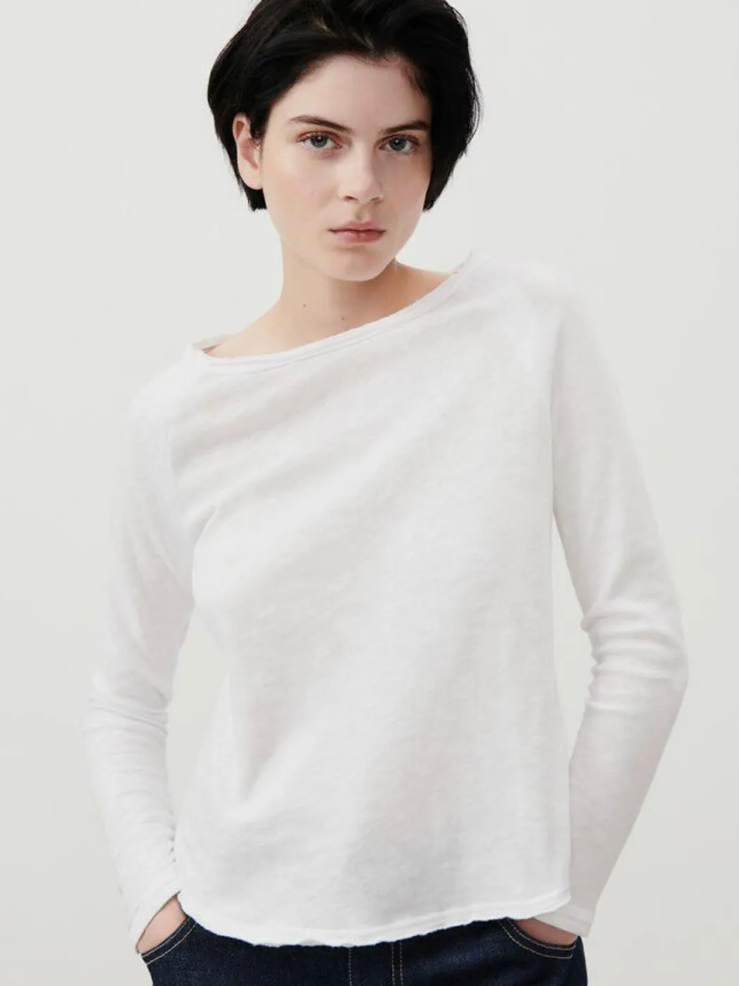 Sacs of Ashbourne   American Vintage Sonoma long sleeve top -White