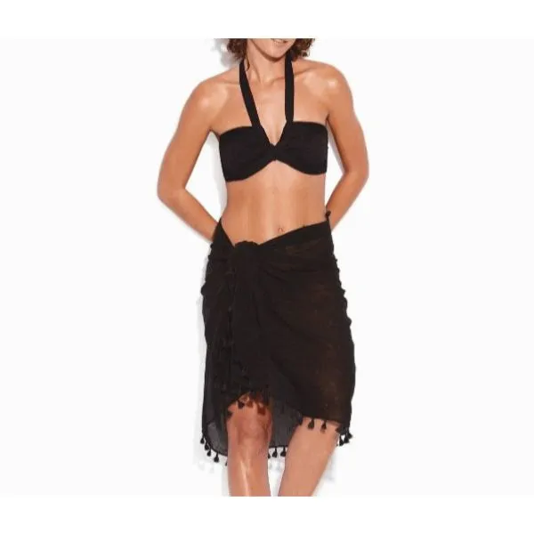 SEAFOLLY - Beach Basics Cotton Gauze Sarong