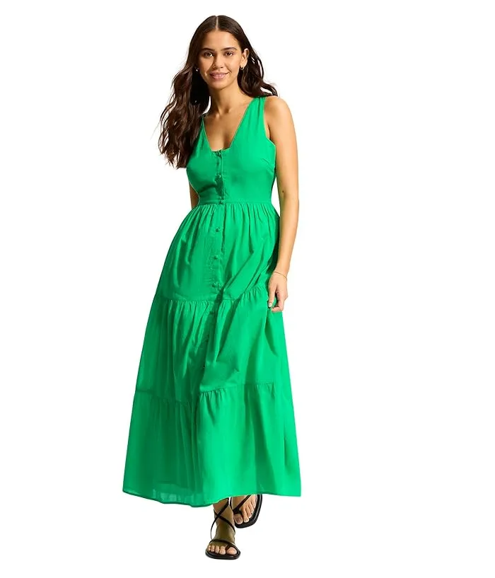 Seafolly Beach Edit Button Down Maxi Dress