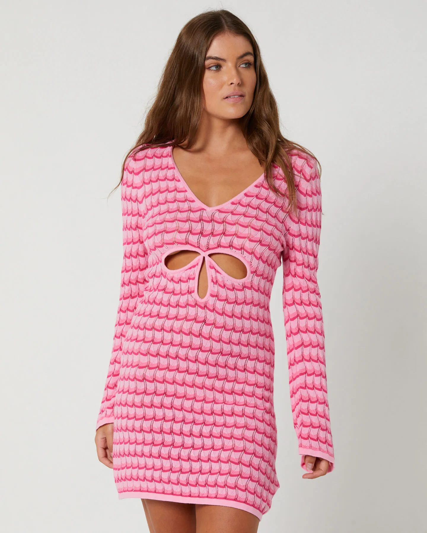 Seafolly Carnaby Knit Cover Up - Fuchsia Rose | SurfStitch