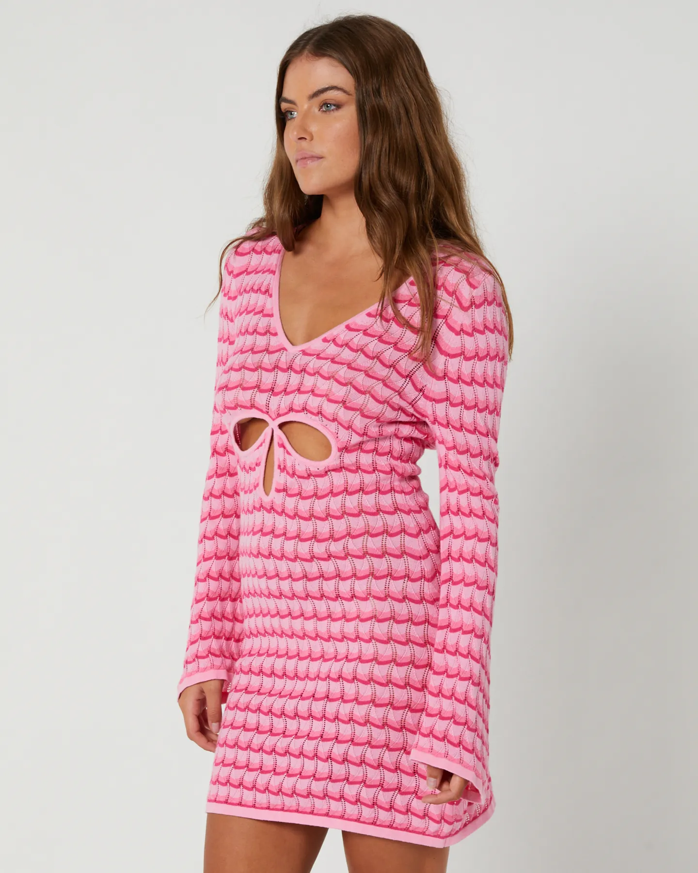 Seafolly Carnaby Knit Cover Up - Fuchsia Rose | SurfStitch