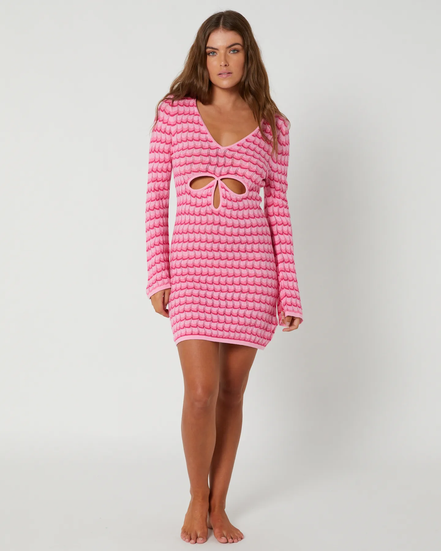 Seafolly Carnaby Knit Cover Up - Fuchsia Rose | SurfStitch