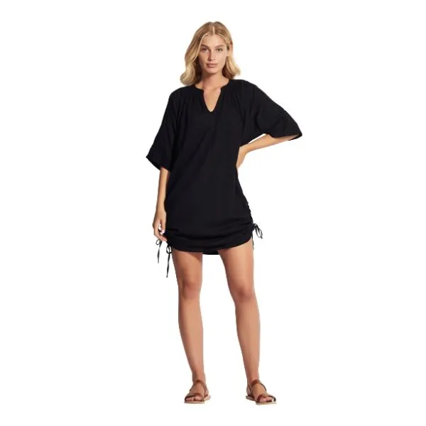 SEAFOLLY - Crinkle Cotton Cover Up