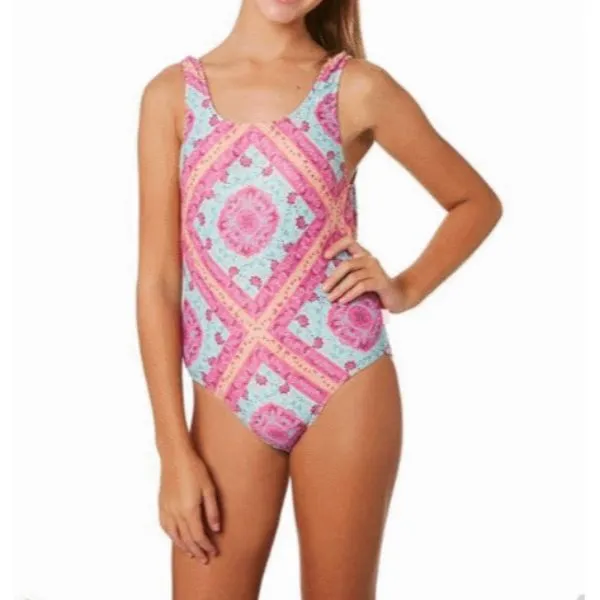 SEAFOLLY - Girls Bohemian Bouquet 80`S Tank One Piece