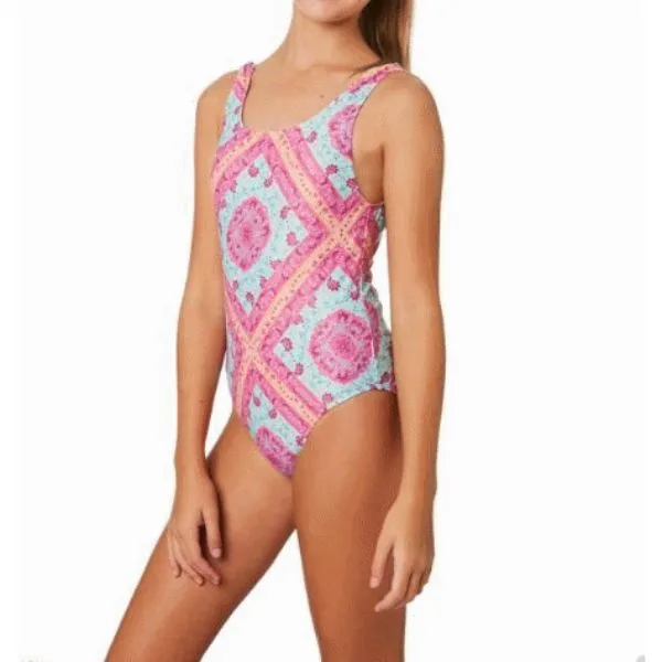 SEAFOLLY - Girls Bohemian Bouquet 80`S Tank One Piece