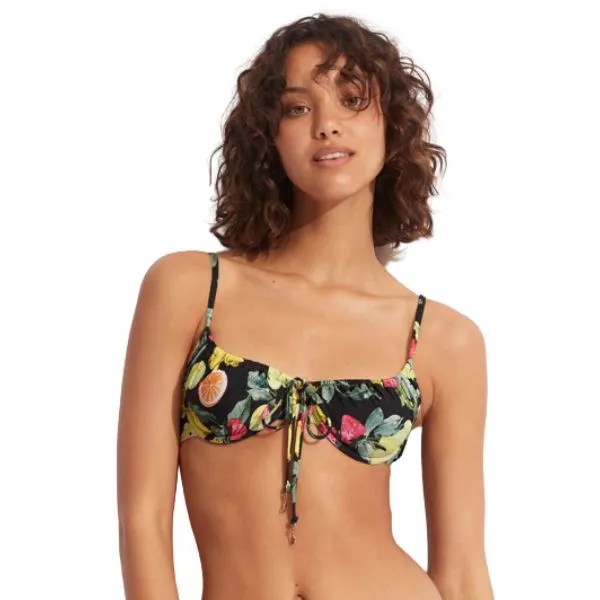 SEAFOLLY - Lemoncello Underwire Bra With Tie Side Pant