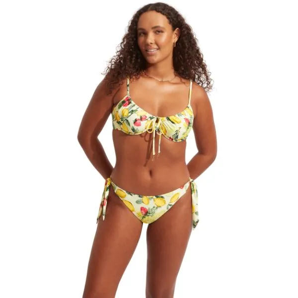 SEAFOLLY - Lemoncello Underwire Bra With Tie Side Pant