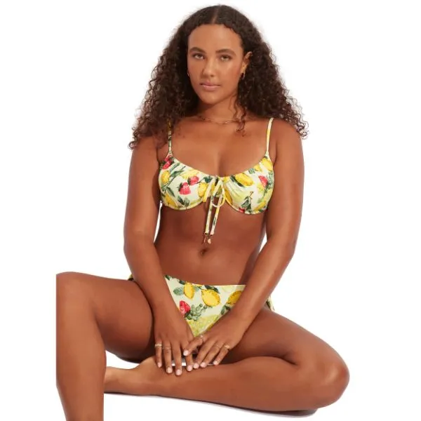 SEAFOLLY - Lemoncello Underwire Bra With Tie Side Pant