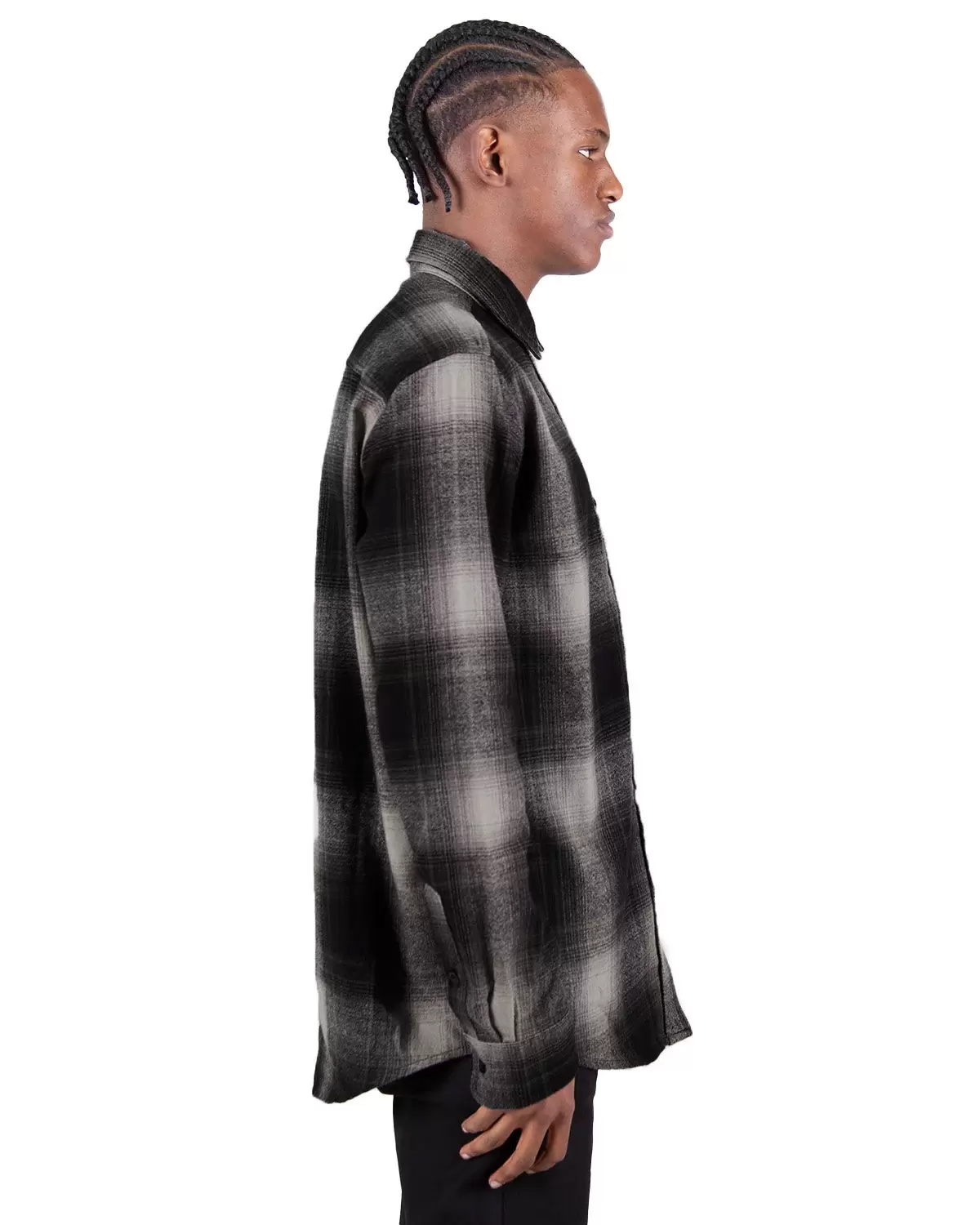 Shaka Wear SHHFS Men's Plaid Flannel Overshirt SKU: SHHFS