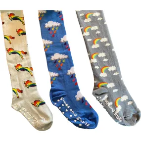 Slugs & Snails Rainbow Footed Tights Set of Three