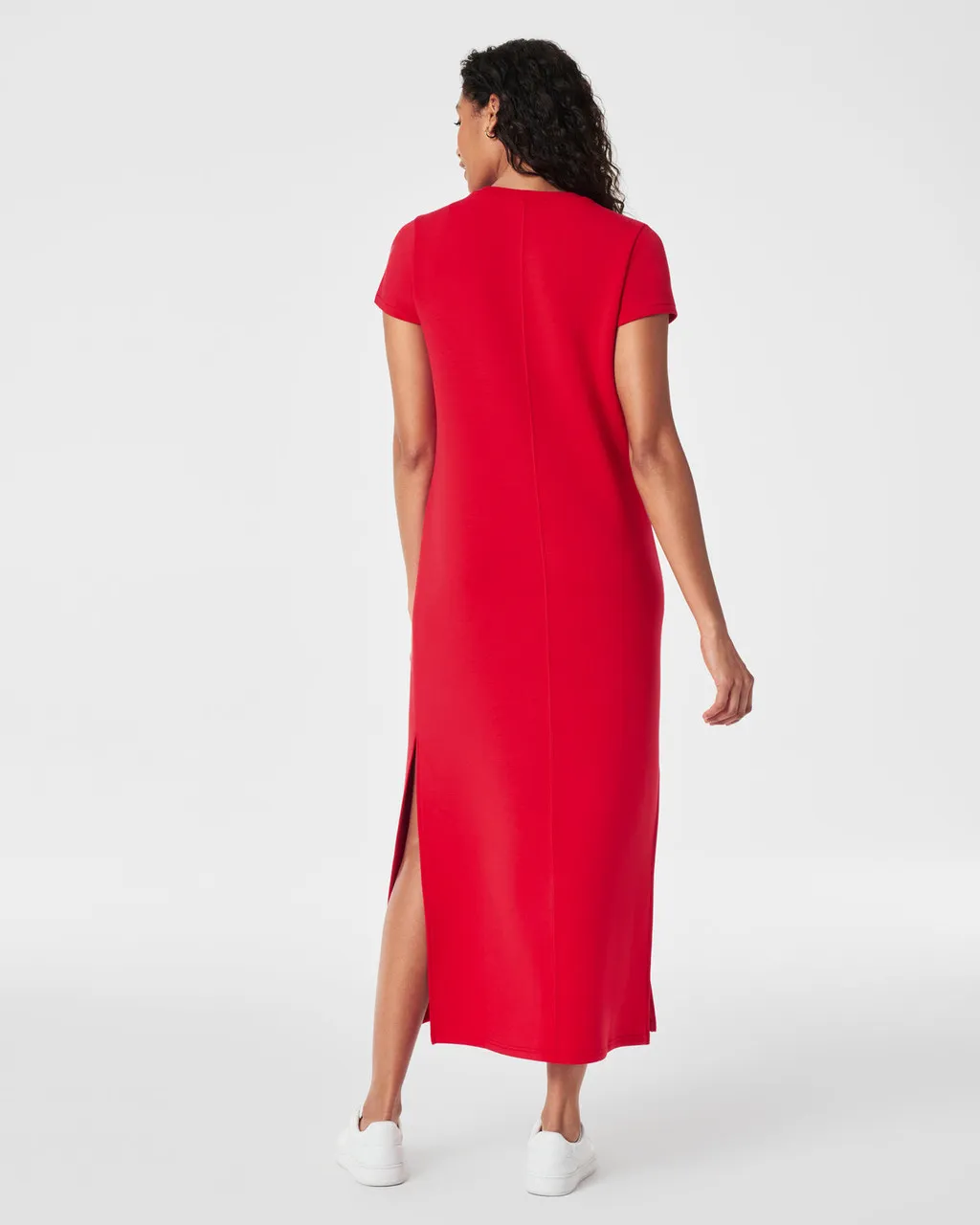 Spanx AirEssentials Maxi T-Shirt Dress- Spanx Red