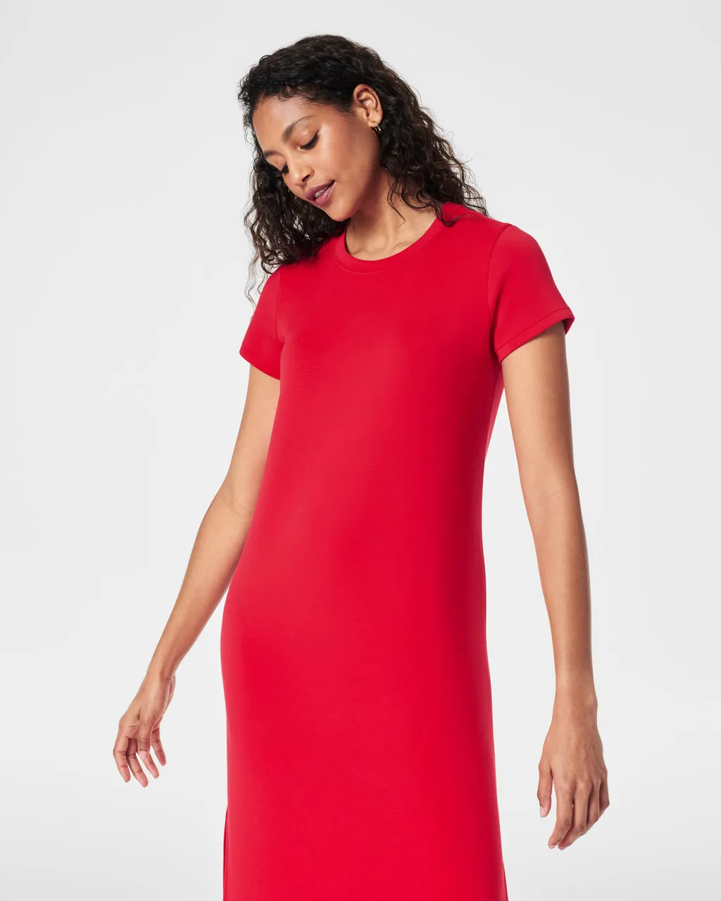 Spanx AirEssentials Maxi T-Shirt Dress- Spanx Red