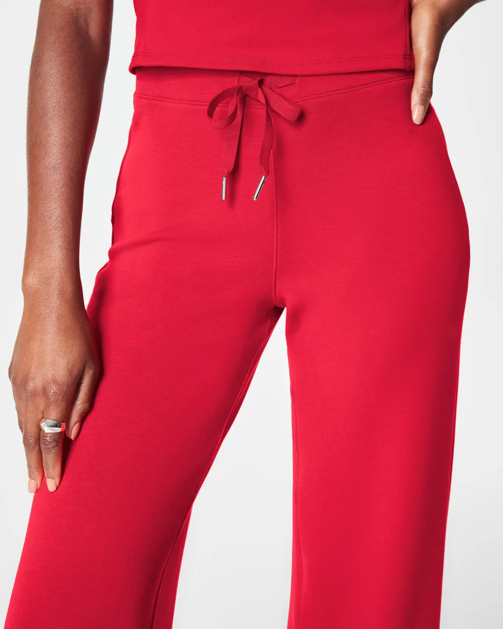 Spanx AirEssentials Wide Leg Pant- Spanx Red