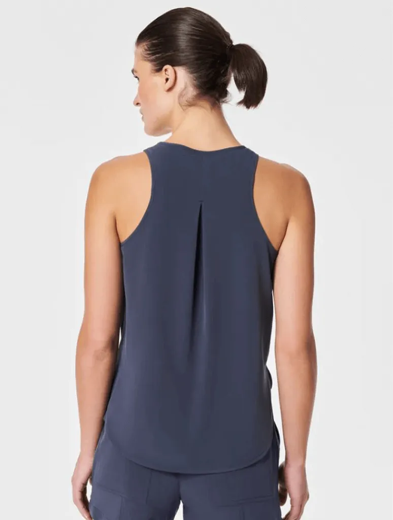 Spanx Casual Fridays Curved Hem Tank in Dark Storm