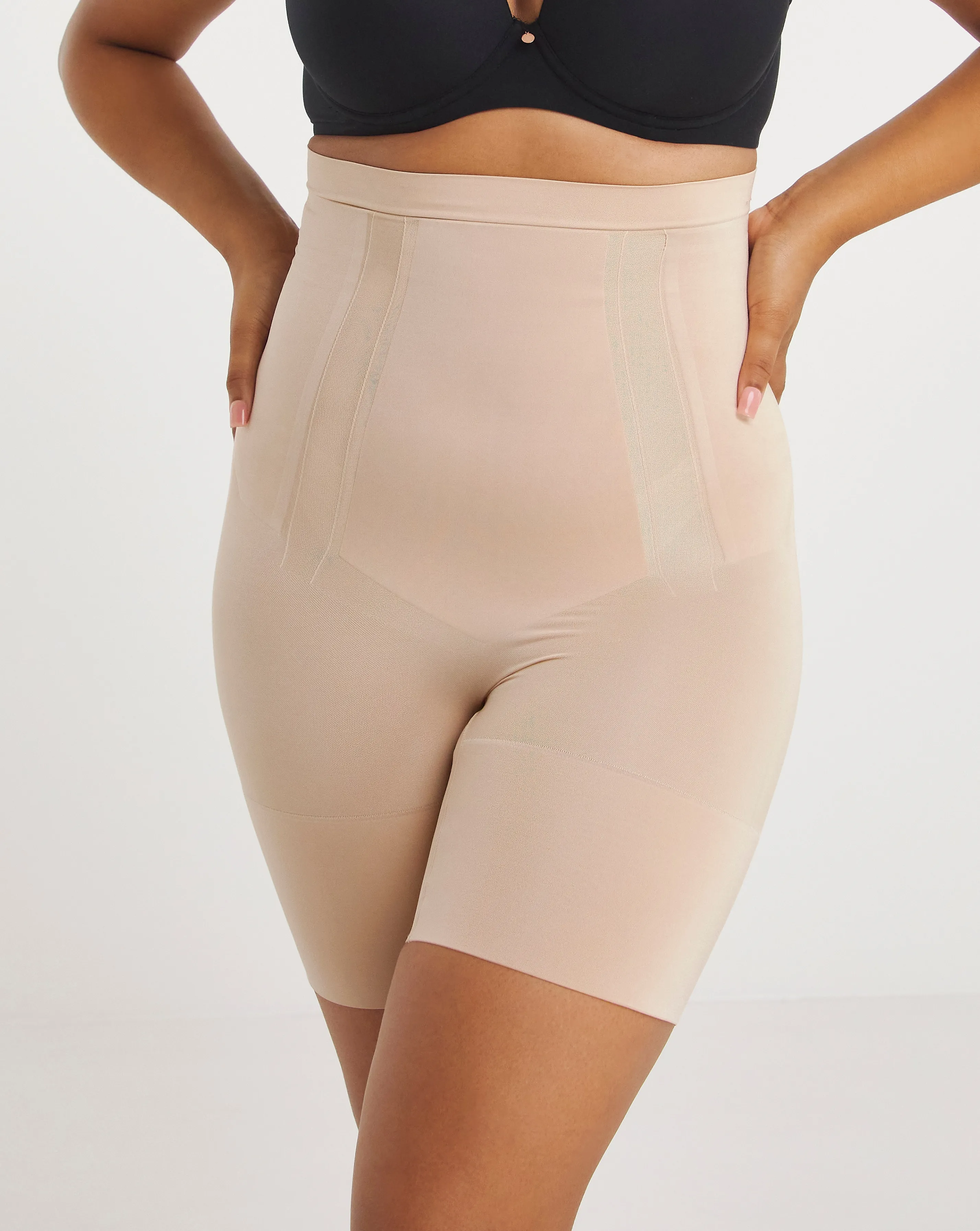 Spanx Oncore Firm Control High Waist Mid-Thigh Shorts | Simply Be