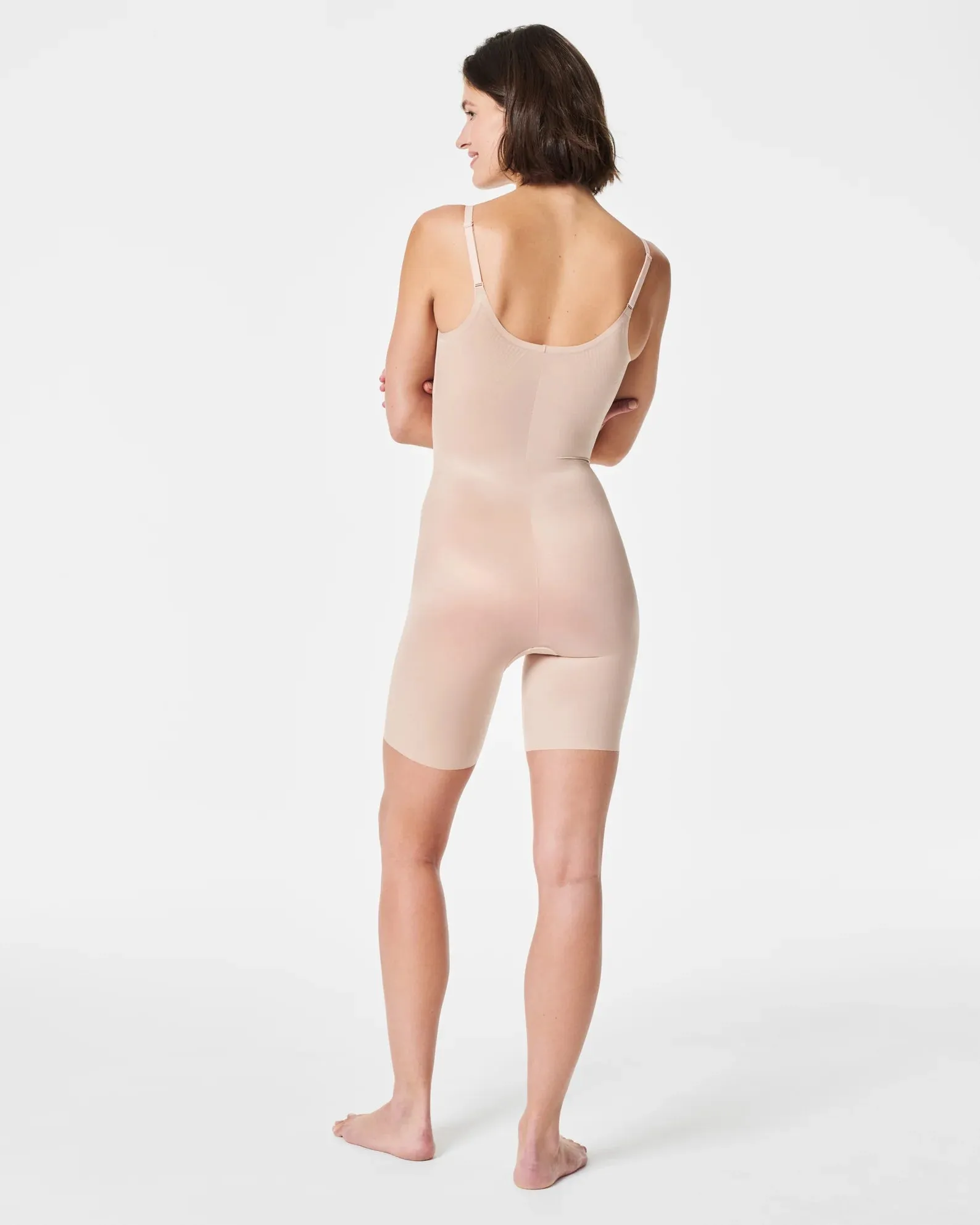 Spanx - Thinstincts Mid Thigh Bodysuit | Champagne Beige