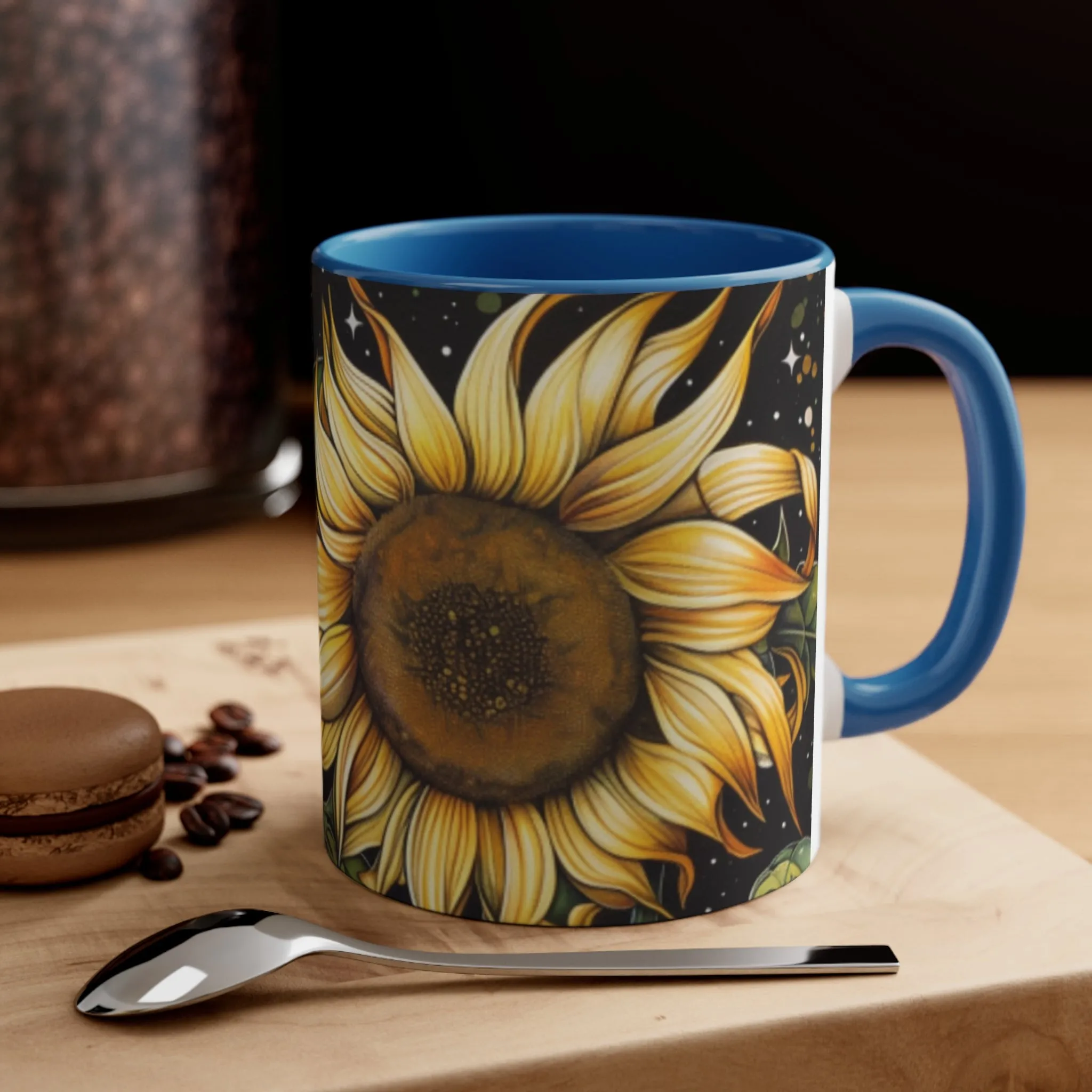 Sunflower Accent Coffee Mug, 11oz