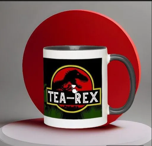 Tea Rex Accent Mugs || T Rex Mugs Tea Rex Accent Mugs, Dinosaurs Mug, mr tea rex mug , ms tea rex mug, Tea Lover Gift