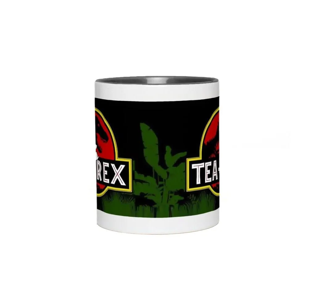 Tea Rex Accent Mugs || T Rex Mugs Tea Rex Accent Mugs, Dinosaurs Mug, mr tea rex mug , ms tea rex mug, Tea Lover Gift