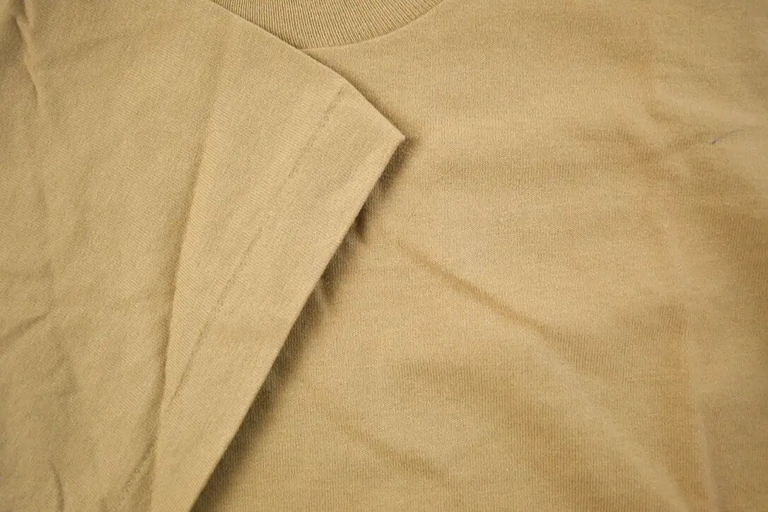 Vintage 1970s Fruit Of The Loom Blank Beige T Shirt / Vintage T Shirt / True Vintage / 70s / Vintage Blanks / Single Stitch / Ma