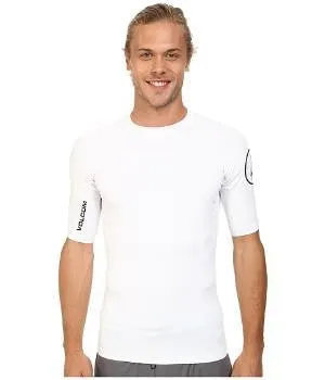 Volcom Solid SS White Rashguard Volcom Solid SS White Rashguard