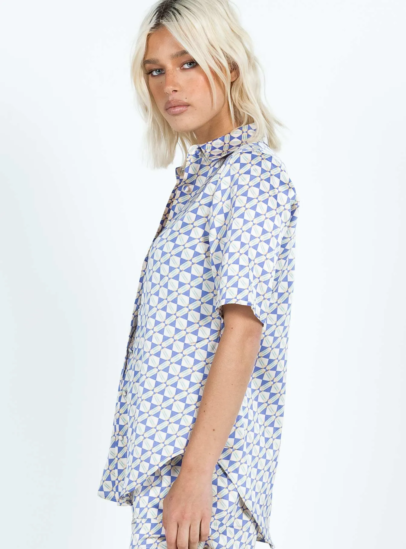 Ziggy Short Sleeve Shirt Blue